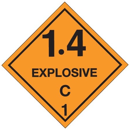 Bsc Preferred 4 x 4'' - ''Explosive - 1.4C - 1 Labels BUY00029680